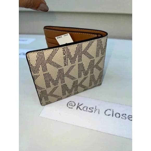 Michael Kors Cooper Mens Wallet Billfold Signature Chino - Picture 3 of 7